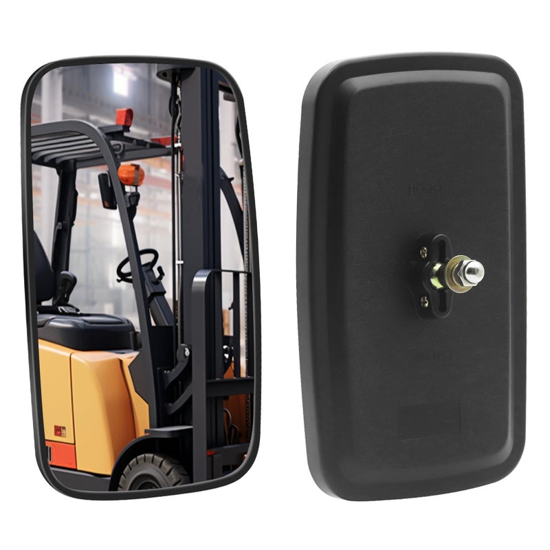 Ourbest Heavy Equipment Truck Mirrors Forklifts Rearview Mirror  Loader Mirr-ors  Compatible with Plow Excavator Dump truck Lorry Rear or Side View Reversing Mirrors 9x5inch (2Pcs) - Image 1